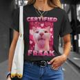 Zertifiziertes Freak Cat Meme T-Shirt Geschenke für Sie