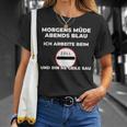 Zollbeamter Morgens Tired Slogan T-Shirt Geschenke für Sie