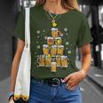 Beer Christmas Pyjamas Christmas Tree Pjs Brew Dad Men T-Shirt Geschenke für Sie