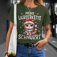 Christmas Cat My Fairy Lights Purrs Fun T-Shirt Geschenke für Sie