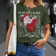 Christmas Golf Santa Claus Ho Ho Hole In One Golfing T-Shirt Gifts for Her