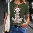 Christmas Hat Sphynx Cat Santa Hat Merry Christmas Xmas T-Shirt Geschenke für Sie