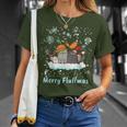 Christmas I Merry Fluffmas I Christmas Cats Cat T-Shirt Geschenke für Sie