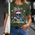 Christmas Skull Christmas Heavy Xmas Skeleton T-Shirt Geschenke für Sie