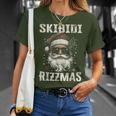 Cool Santa Claus With Sunglasses Skibidi Rizzmas T-Shirt Geschenke für Sie