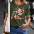 Deerintage Boho Christmas Winter Fawn Animal T-Shirt Geschenke für Sie