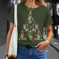 Donkey Christmas Tree Christmas Farmer T-Shirt Geschenke für Sie