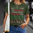 Es Eskaliert Eh Ugly Christmas Sweater Reindeer Christmas T-Shirt Geschenke für Sie