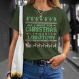 Everything I Wish For Christmas Is A Lobotomy Ugly Christmas T-Shirt Geschenke für Sie