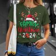 Family Christmas 2024 Santa Reindeer Matching Family Group T-Shirt Geschenke für Sie