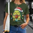 Festive Avocado Santa Christmas Lighting T-Shirt Geschenke für Sie