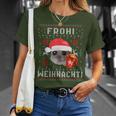 Frohi Weihnachti X Sad Hamster Meme Xmas Wine Mulled Wine T-Shirt Geschenke für Sie