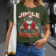 Jingle Beats Music Dj Santa Christmas Ugly Xmas T-Shirt Geschenke für Sie