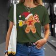 Gingerbread Man With Beer Christmas Xmas Jumper T-Shirt Geschenke für Sie