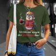 Ich Bin Nur Wegen Des Glühweins Here Xmas Penguin Glühwein T-Shirt Geschenke für Sie