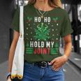 Marijuana Ho Ho Hold My Joint Ugly Christmas Jumper T-Shirt Geschenke für Sie