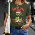 Merry Chrisssstmas Snake Cute Snake Christmas T-Shirt Geschenke für Sie