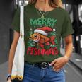 Merry Fishmas Fish Christmas T-Shirt Geschenke für Sie