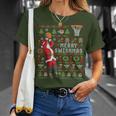 Merry Swishmas Ugly Christmas Basketball Christmas T-Shirt Geschenke für Sie