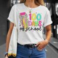 100 Days Of School Coquette Bow 100Th Days Of School Teacher T-Shirt Gifts for Her