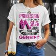 25 Geburtstag Frau 25 Jahre Frauen Party Spruch 25 Jahre T-Shirt Geschenke für Sie