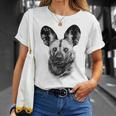 African Painted Dog Close-Up For Wild Dog Fans T-Shirt Gifts for Her