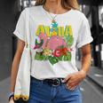 Aloha Hawaii Hawaii-Flamingo Children Nager Girls Toddler Blue T-Shirt Geschenke für Sie