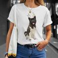 American Akita Reindeer Christmas Dog T-Shirt Gifts for Her