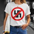 Anti-Nazi Anti-Facist Anti-Dictators Anti-Evil T-Shirt Gifts for Her