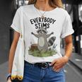 Autism Awareness Raccoon Unisex T-Shirt - Support Everybody Stims Gifts for Her