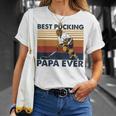 Best Pucking Papa Ever Hockey Dad Saying T-Shirt Gifts for Her
