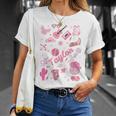 Birthday Girl Groovy Taylor First Name Personalized Heart T-Shirt Gifts for Her