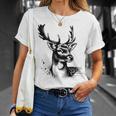 Chasseur Daim Cerf Motiv Chasse Chasseur T-Shirt Cadeaux pour elle