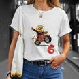 Children's 6Th Birthday Aus Dem Weg Ich Bin Schon 6 Years Motorcycle T-Shirt Geschenke für Sie