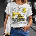 Children's Digger 2 Years Construction Site 2Nd Birthday Boys T-Shirt Geschenke für Sie