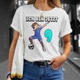 Children's Ich Bin Jetzt 9 Football Boy Dabbing 9Th Birthday T-Shirt Geschenke für Sie