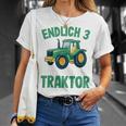 Children's Tractor Boys 3 Years 3Rd Birthday Boys Tractor T-Shirt Geschenke für Sie