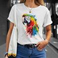 Colourful Parrot Watercolor T-Shirt Geschenke für Sie