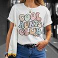 Cool Aunts Clubintage Floral Colorido Cool Aunts Club Aunt Camiseta unisex Regalos para ella