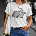 Cool Vintage Country Farm Animal Rabbit Hare Bunny T-Shirt Gifts for Her