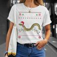 Eel I Want For Christmas I Angler Ugly Christmas Sweater T-Shirt Geschenke für Sie