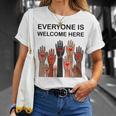 Everyone Is Welcome Here Idaho Teacher Camiseta unisex Regalos para ella