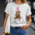 Favourite Teddy Bear Sleep With Heart Pyjamas Teddy T-Shirt Geschenke für Sie