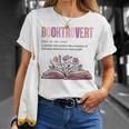 Booktrovert Definition Book Lovers Librarian Flowers T-Shirt Geschenke für Sie