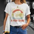 Fishing Dad Even Jesus Had Fish Story Christian T-Shirt Gifts for Her