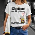 Guest Book 30Th Birthday Man Woman 30Th Birthday Decoration T-Shirt Geschenke für Sie