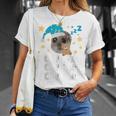 Hamsti Schlafi Schlafi Sad Hamster Schlafi Schlafi Blue T-Shirt Geschenke für Sie