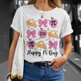 Happy Pi Day Coquette Bow Pie Numbers Math Teacher Science T-Shirt Gifts for Her