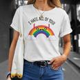 I Hate All Of You Dedo Medio Del Arco Iris Camiseta unisex Regalos para ella