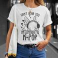 Ich Kann Dich Nicht Hören Ich Hörre Zu Kpop Rabbit K-Pop Gray T-Shirt Geschenke für Sie